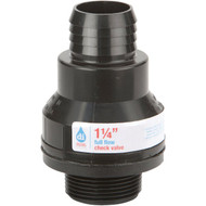 Drainage Industries 1-1/4 In. ABS Thermoplastic Full-Flow Sump Pump Check Valve