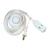 Do it 15 Ft. 18/2 White Extension Cord with Foot Switch
