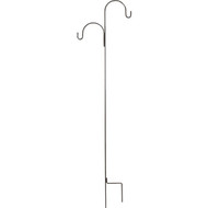 Best Garden 91 In. Bronze Wrought Iron Double Offset Shepherd Hook