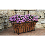 Best Garden 11 In. H x 22 In. Dia. Steel Rod Black Planter