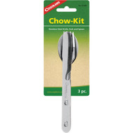 Coghlans 3-Piece Stainless Steel Knife  Fork  & Spoon Chow Kit