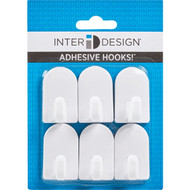 iDesign Soap Savers Mini White Plastic Adhesive Hook (2-Pack)