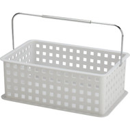InterDesign Medium White Plastic Basket