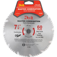 Do it Master Combination 7-1/4 In. 60-Tooth Crosscut/Rip Circular Saw Blade