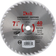 Do it 7-1/4 In. 40-Tooth Cutoff/Rip Circular Saw Blade  Bulk