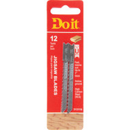 Do it Best U-Shank 3-1/8 In. x 12 TPI High Carbon Steel Reverse Cut Jig Saw Blade  Wood/Laminate (2-Pack)