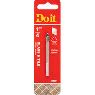 Do it 1/4 In. x 2-1/4 In. Carbide Glass & Tile Drill Bit