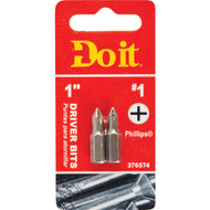Do it #1 Phillips 1 In. Insert Screwdriver Bit (2-Pack)