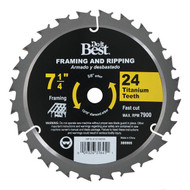 Do it Best Professional 7-1/4 In. 24-Tooth Framing & Ripping Circular Saw Blade  Bulk