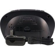 Equity 0.9 In. Red LED Alarm Clock with USB Charging Port