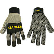 Stanley Men's XL Synthetic Leather Silicone Grip High Performance Glove
