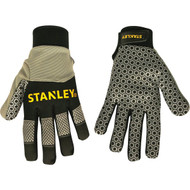 Stanley Men's Large Synthetic Leather Silicone Grip High Performance Glove