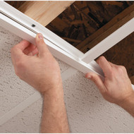 CeilingMax 8 Ft. x 15/16 In. White PVC Runner