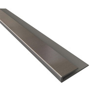 Fasade 18 In. Thermoplastic J-Edge Backsplash Trim  Brushed Aluminum