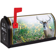 Flambeau No. 1 Deer Decorative Plastic Rural Post Mount Mailbox