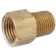 Anderson Metals 3/8 In. x 1/4 In. Brass Inverted Flare Connector