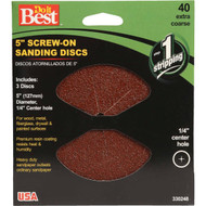 Do it 5 In. 40 Grit Screw-On Sanding Disc (3-Pack)