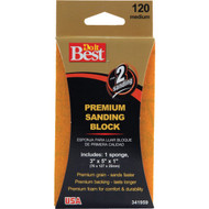 Do it Best Premium 3 In. x 5 In. x 1 In. 120 Grit Medium Sanding Sponge