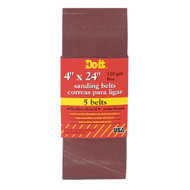 Do it Best 4 In. x 24 In. 120 Grit Dual Direction Sanding Belt (5-Pack)
