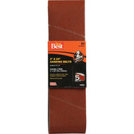 Do it Best 3 In. x 24 In. 80 Grit Dual Direction Sanding Belt (5-Pack)