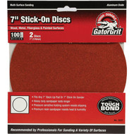 Gator 7 In. 100 Grit Stick-On Sanding Disc (2-Pack)