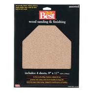 Do it Best Bare Wood 9 In. x 11 In. 220/150/100/60 Grit Assorted Grade Sandpaper (5-Pack)