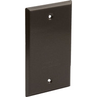 Bell Single Gang Rectangular Aluminum Bronze Blank Weatherproof Outdoor Box Cover  Shrink Wrapped