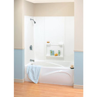 Maax Suez 5-Piece 59 In. H x 31 In. D Tub Wall Kit in White
