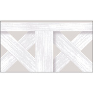 Deckorators 1-3/16 In W x 95-1/2 In L x 3/4 In D White Vinyl Lattice U-Cap