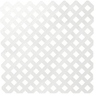 Deckorators 4 Ft. W x 8 Ft. L x 1/8 In. Thick White Vinyl Privacy Lattice Panel