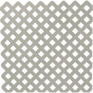 Deckorators 4 Ft. W x 8 Ft. L x 1/8 In. Thick Gray Vinyl Privacy Lattice Panel
