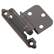 Amerock 3/8 In. Oil-Rubbed Bronze Self-Closing Inset Hinge  (2-Pack)