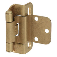 Amerock Burnished Brass 3/8 In. Self-Closing Inset Hinge  (2-Pack)