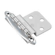 Amerock Polished Chromium 3/8 In. Non Self-Closing Inset Hinge  (2-Pack)