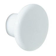 Amerock Everyday Heritage Round White Plastic Cabinet Knob