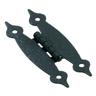 Amerock Colonial 3-1/2 In. Black Flush H-Type Hinge  (2-Pack)