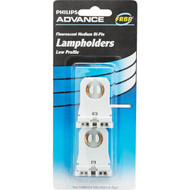 Philips Low Profile Tombstone Medium Bi-Pin T8/T12 Fluorescent Lampholder (2-Pack)