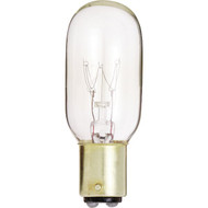Satco 25W Clear Bayonet Base T8 Incandescent Tubular Appliance Light Bulb