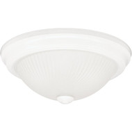 Home Impressions 11 In. White Incandescent Flush Mount Ceiling Light Fixture