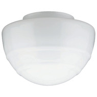Westinghouse White 5 In. x 8 In. Mushroom Ceiling Shade with Ridged Design