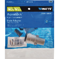 Watts Aqualock 3/8 In. CTS x 3/8 In. MPT Quick Connect Plastic Connector