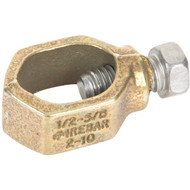Erico 1/2 In. to 5/8 In. #10 to #2 AWG Ground Rod Clamp