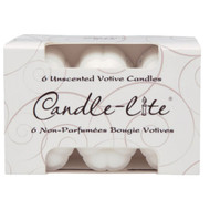 Candle-lite White Unscented Votive Candle (6 Count)
