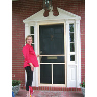 Snavely Kimberly Bay 36 In. W x 80 In. H x 1 In. Thick Natural Fingerjoint Pine Wood T-Bar Screen Door