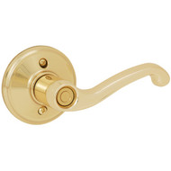 Schlage Polished Brass Flair Privacy Door Lever