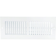 Home Impressions White Steel 5.75 In. Wall Register