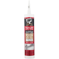 Dap 3.0 9 Oz. Gloss White Kitchen  Bath & Plumbing Caulk