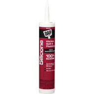 DAP 9.8 Oz. Kitchen And Bath 100% Silicone Sealant  White