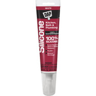 Dap 2.8 Oz. Kitchen & Bath 100% Silicone Rubber Sealant  White