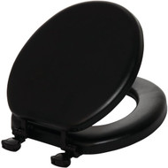 Mayfair by Bemis Round Closed Front Premium Soft Black Toilet Seat